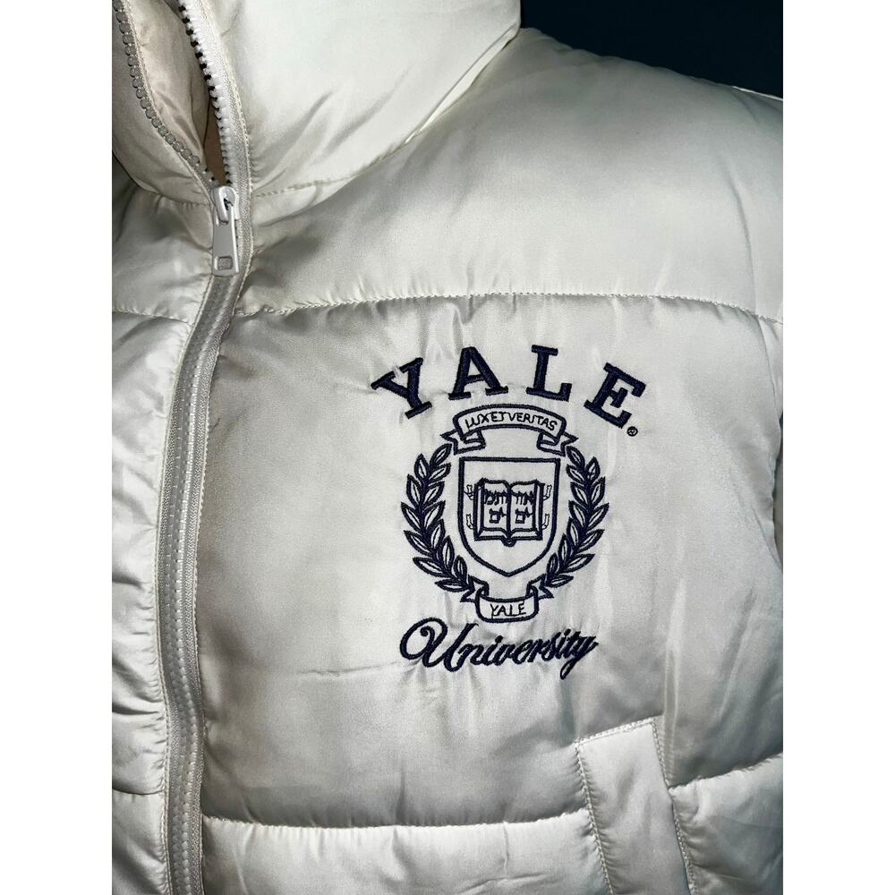 NWOT Yale University Ski Vest Size L White and Navy - Picture 2 of 5